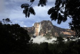 A general view of Angel Falls also known as
